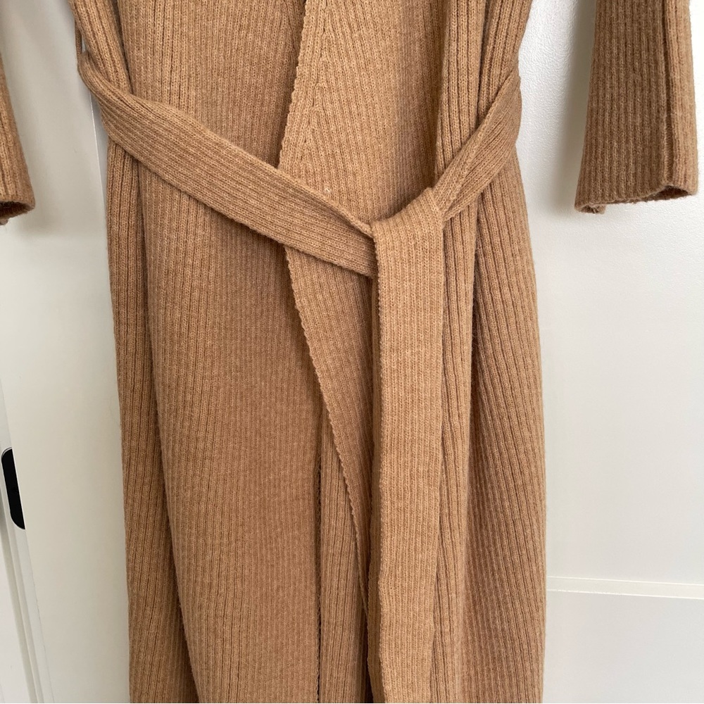Anthropologie Amadi Alma Beige Cozy Duster Cardigan Size Medium New - Picture 9 of 14